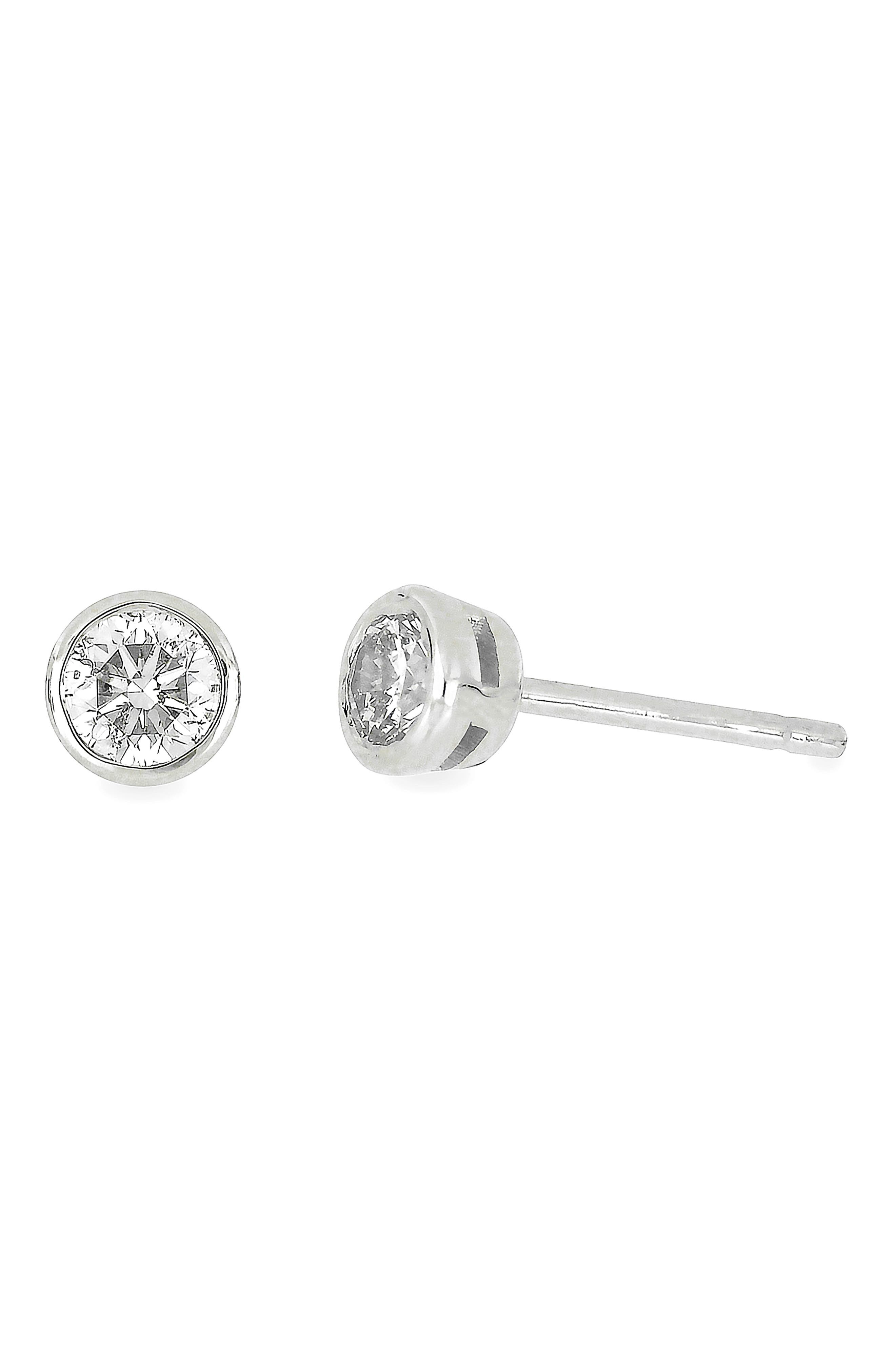 Bony Levy Bezel Diamond Stud Earrings - 0.33 ctw.