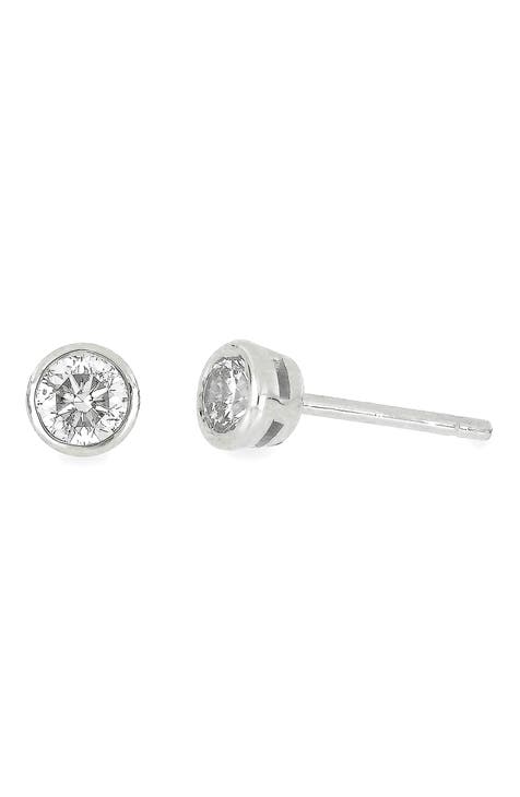 Bezel Diamond Stud Earrings - 0.33 ctw. (Nordstrom Exclusive)