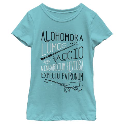 Girl's Harry Potter List of Spells  Graphic T-Shirt