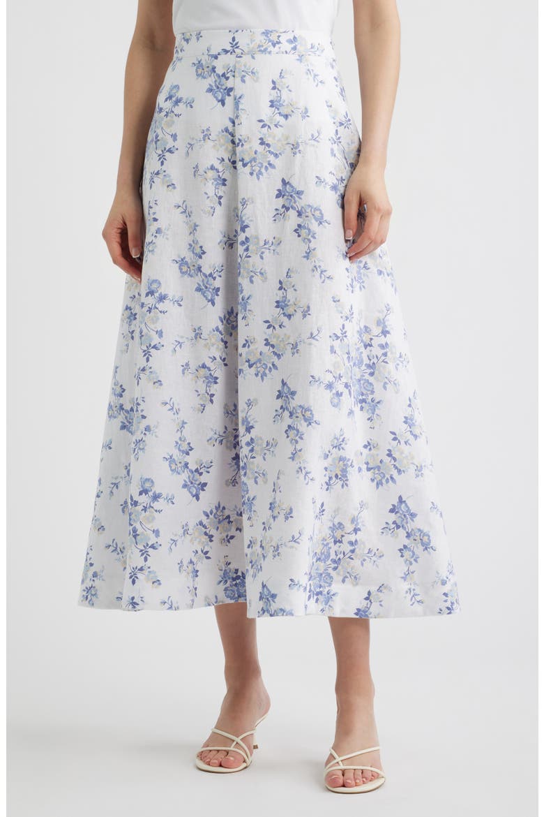 Peony Floral Skirt, Main, color, LANA