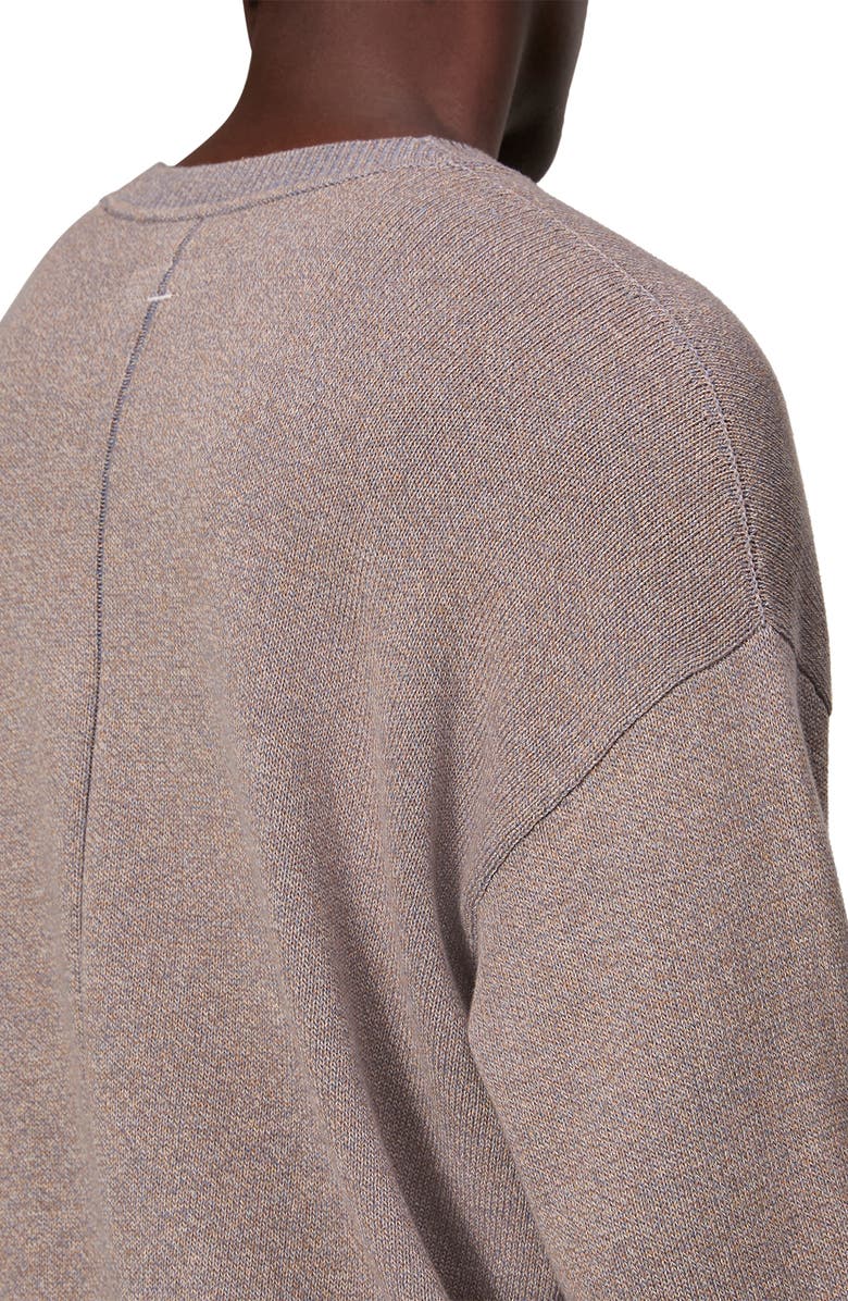 rag & bone Dexter Marled Organic Cotton Sweater, Alternate, color,