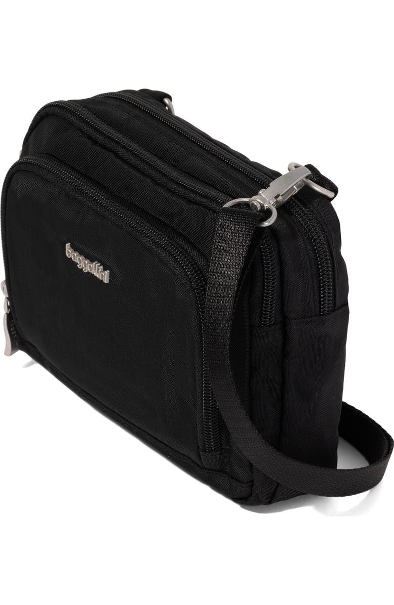 BAGGALLINI Trifecta Crossbody EMF Blocking Pocket, Alternate, color, Black