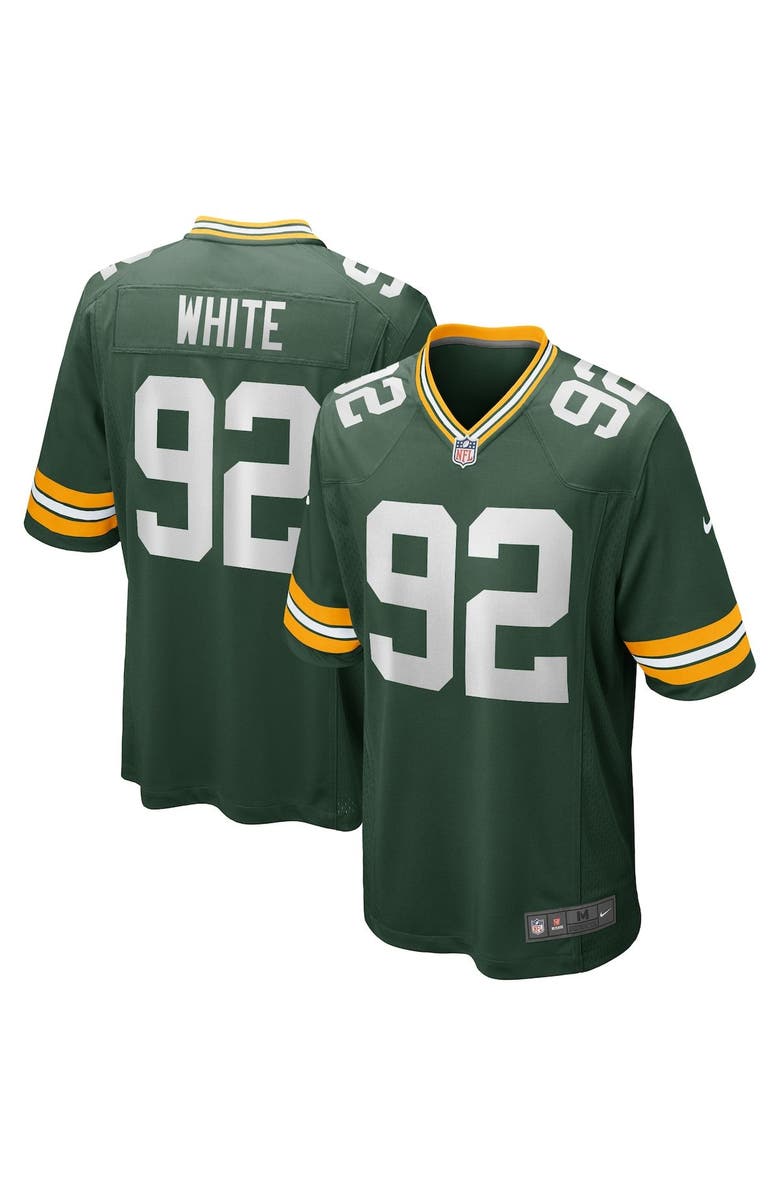Nike Men's Nike Reggie White Green Green Bay Packers Game Retired Player Jersey, Main, color,