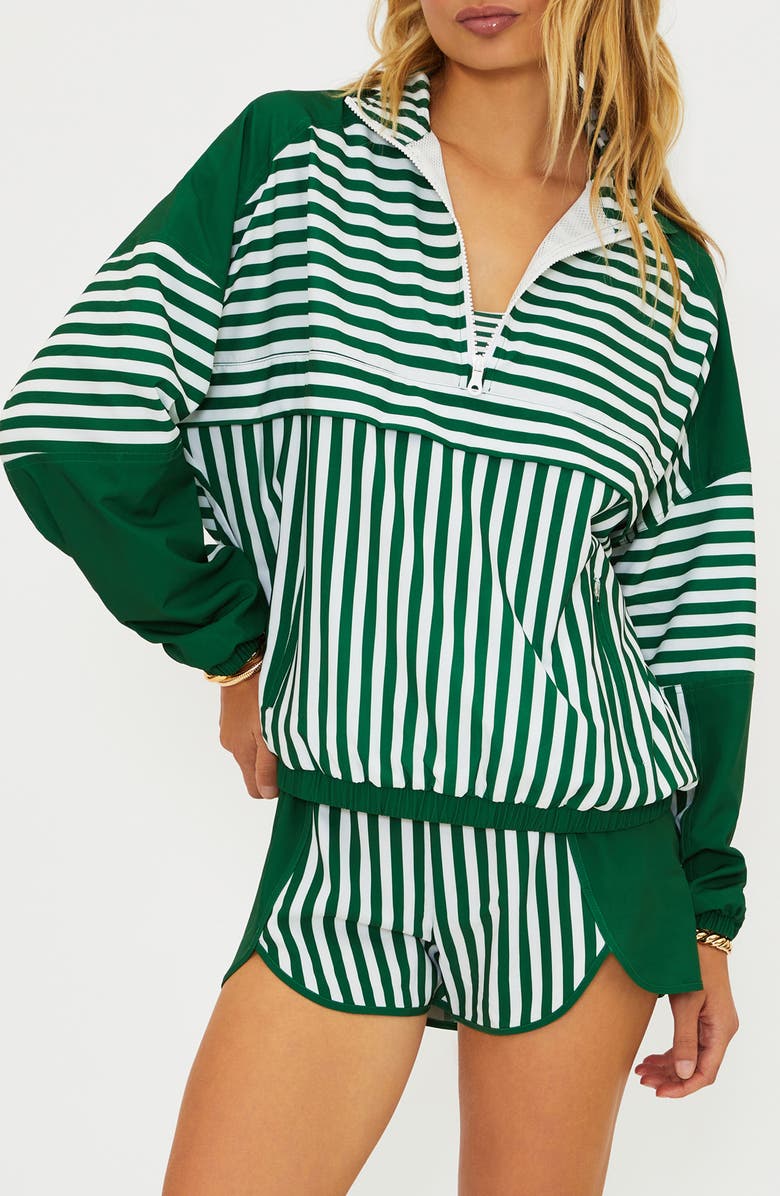Beach Riot Vespera Half-Zip Jacket, Main, color, La Palma Stripe