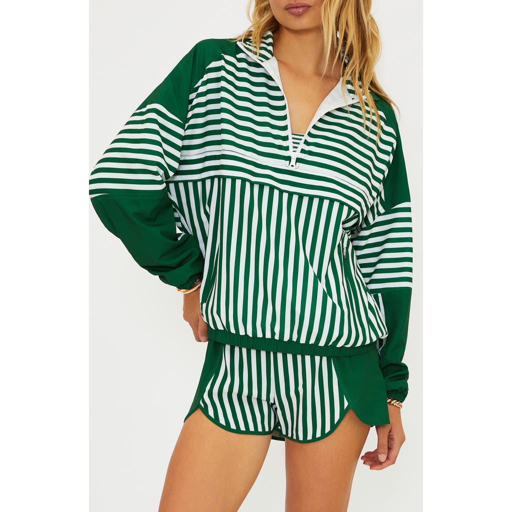 Beach Riot Vespera Half-zip Jacket In Green
