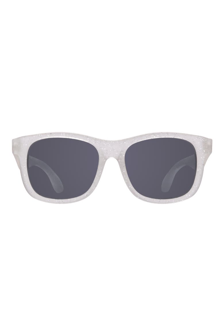 Kids' Shimmer Navigator Sunglasses, Main, color, SILVER GLITTER