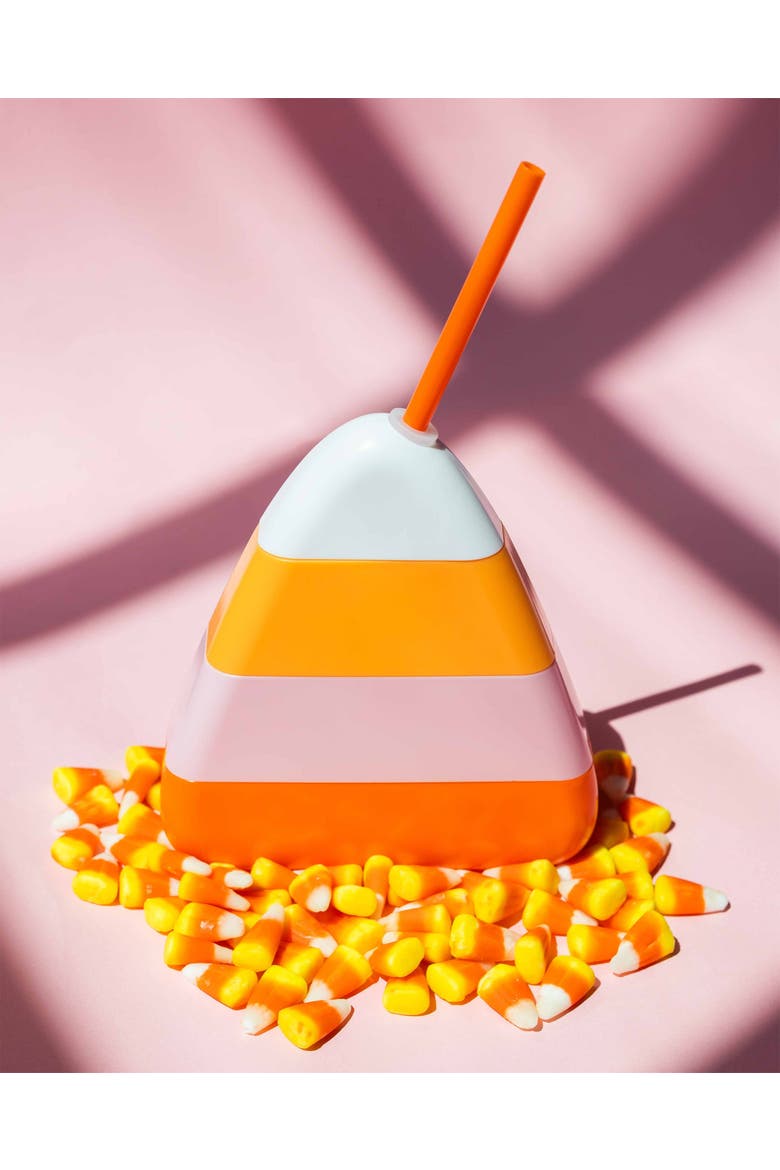 Halloween Candy Corn Sipper Cups, 2 Pack, Alternate, color, Orange