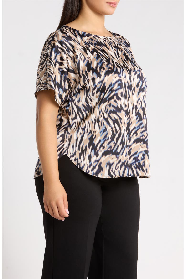 Print Bateau Neck Top, Alternate, color, DUTCH BLUE MULTI