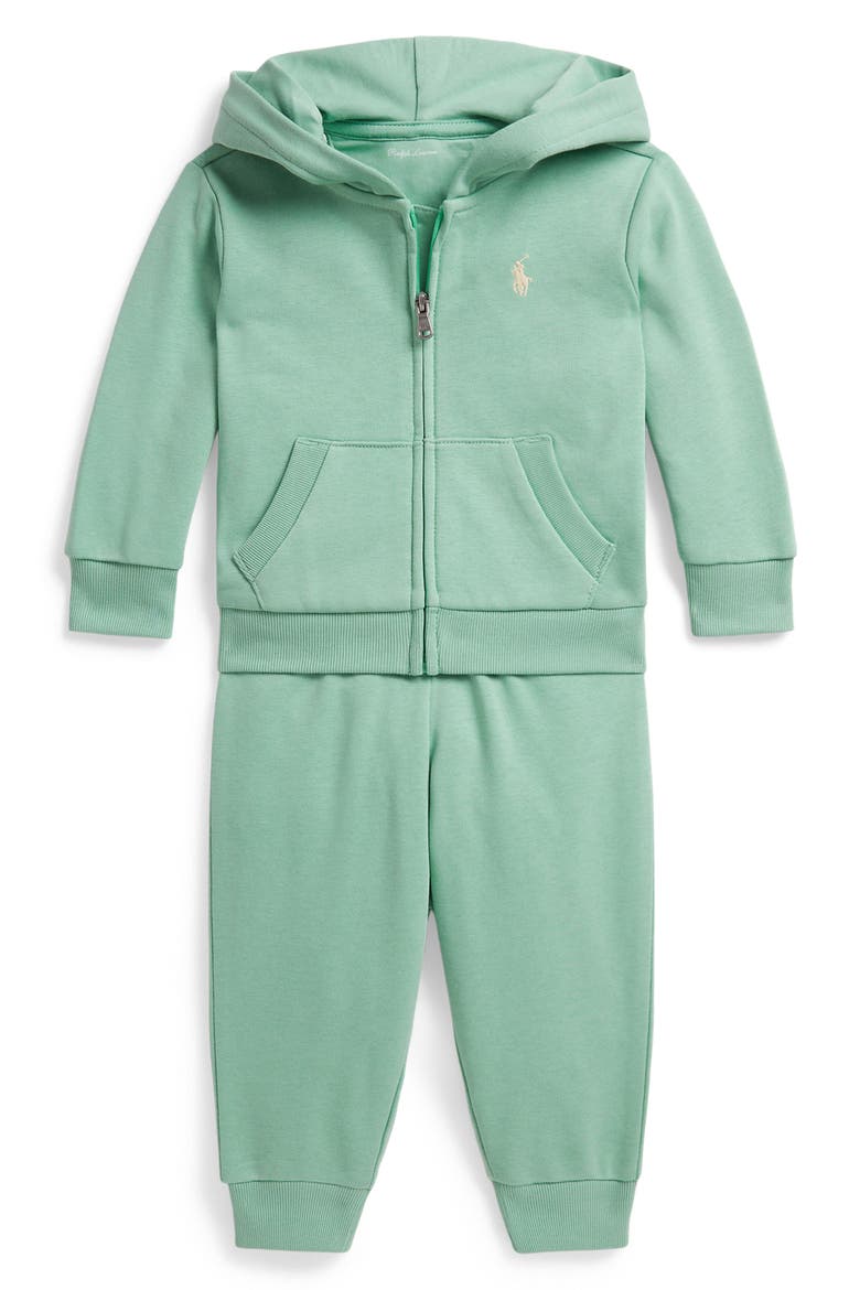 Easy French Terry Hoodie & Joggers Set, Main, color, CELADON