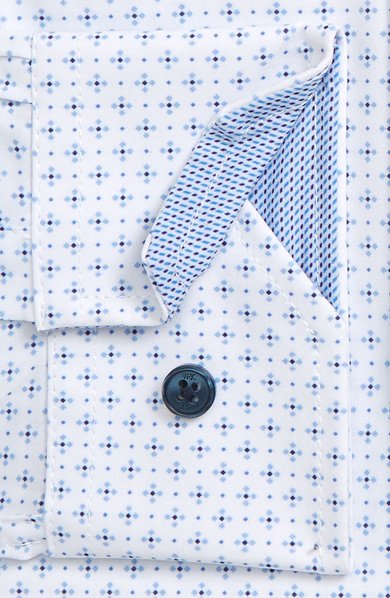 W.R.K Trim Fit Performance Stretch Print Dress Shirt, Alternate, color, 