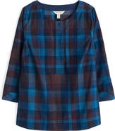 Seasalt Cornwall Tithonia Plaid Organic Cotton Corduroy Top