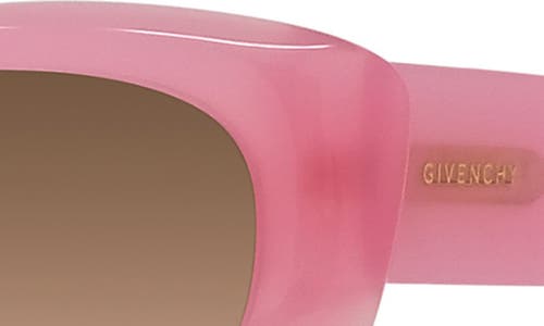 Givenchy Gv Day 54mm Geometric Sunglasses In Pink
