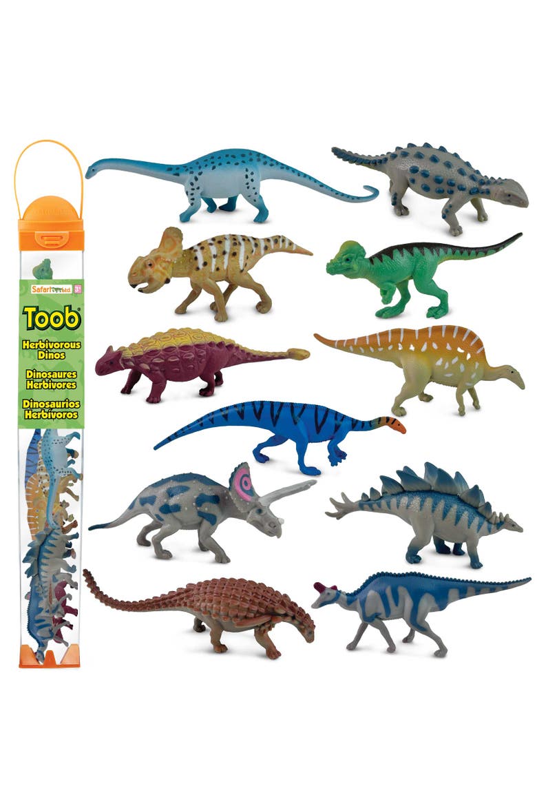 Herbivorous Dinos TOOB - contains 11 Mini Figurines, Main, color, None