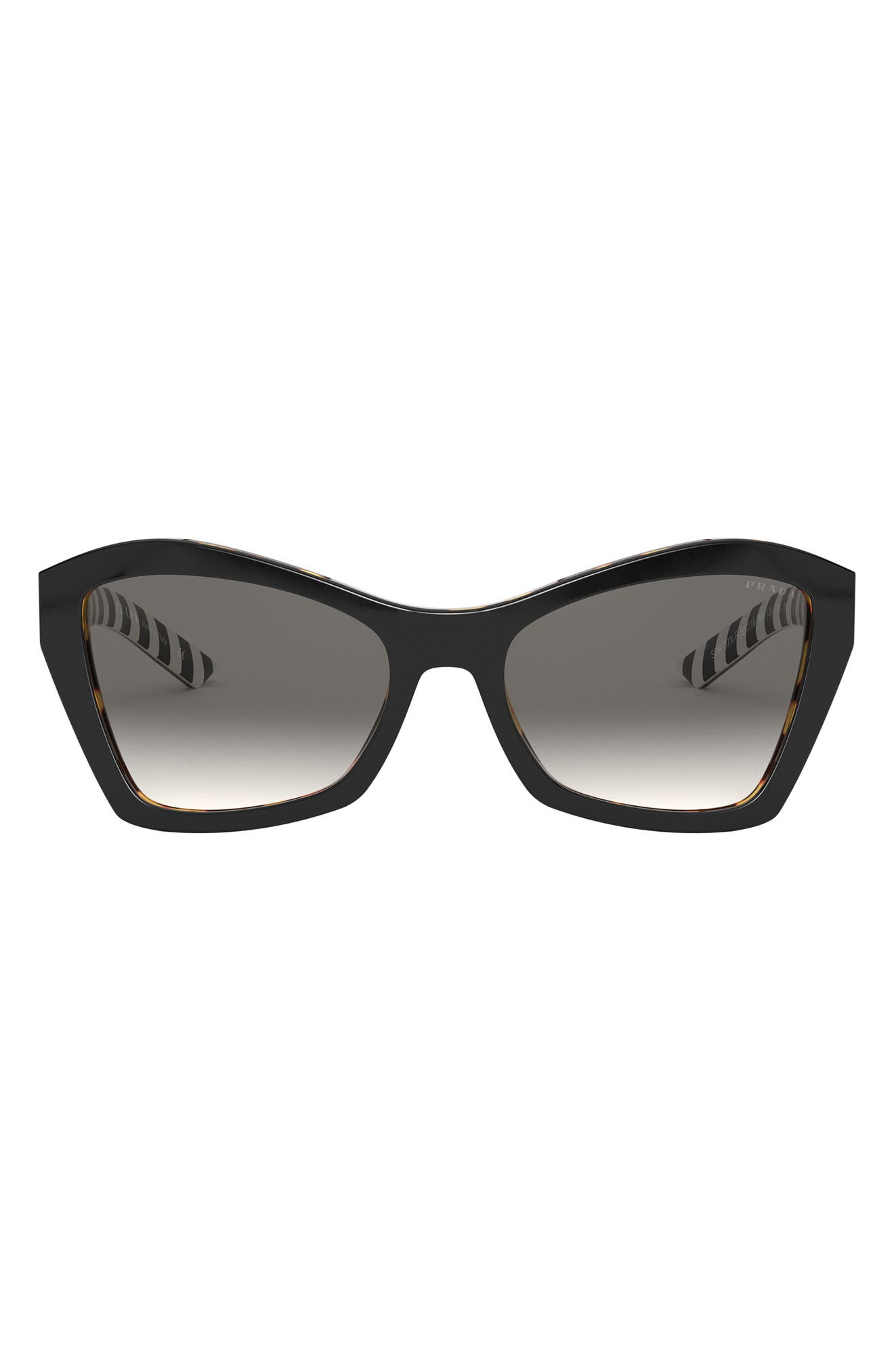 Prada 55mm Polarized Cat Eye Sunglasses