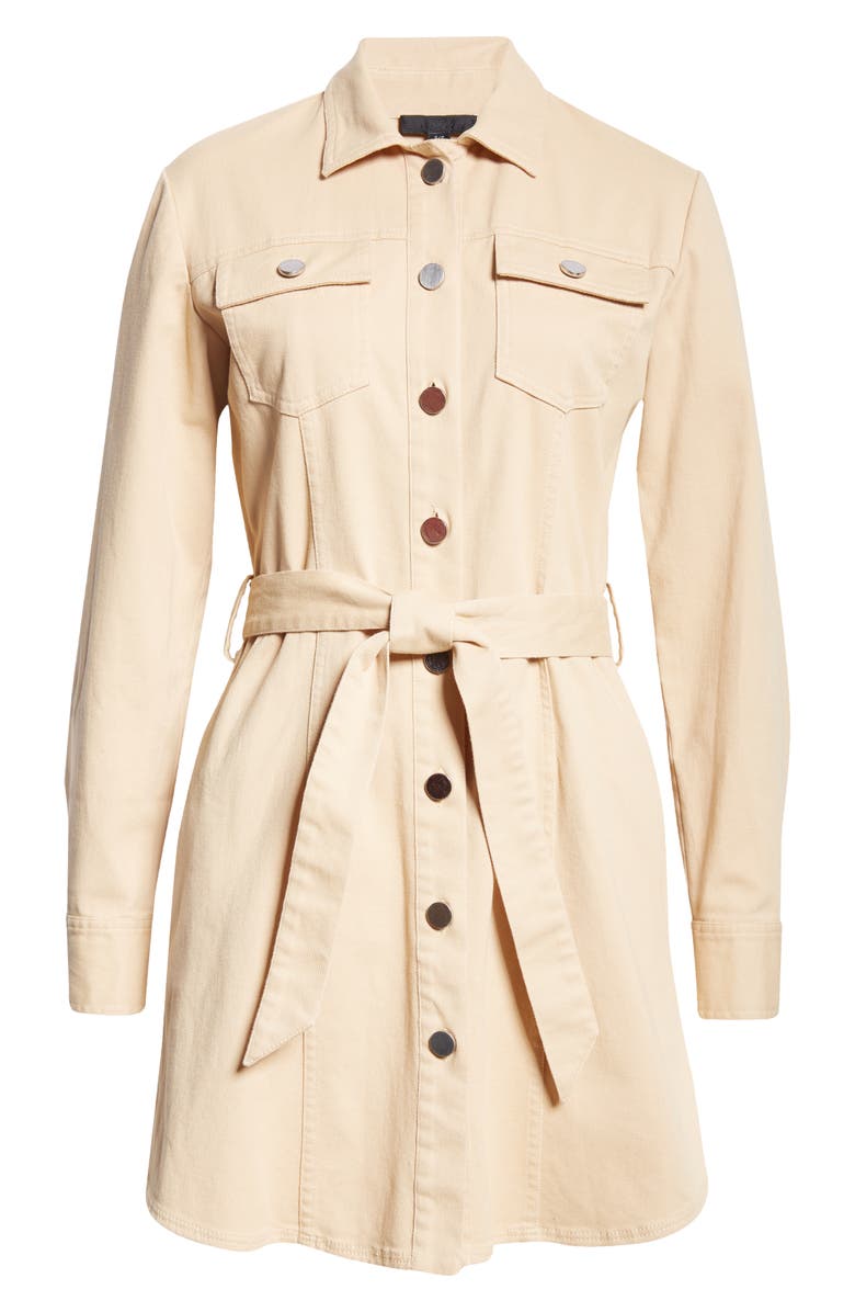 ATM Anthony Thomas Melillo Long Sleeve Stretch Cotton Twill Shirtdress, Alternate, color, 