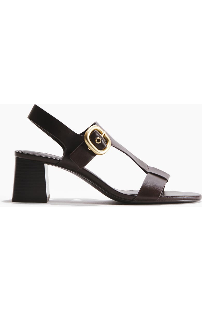 H&M Block-heeled Sandals, Main, color, Dark Brown