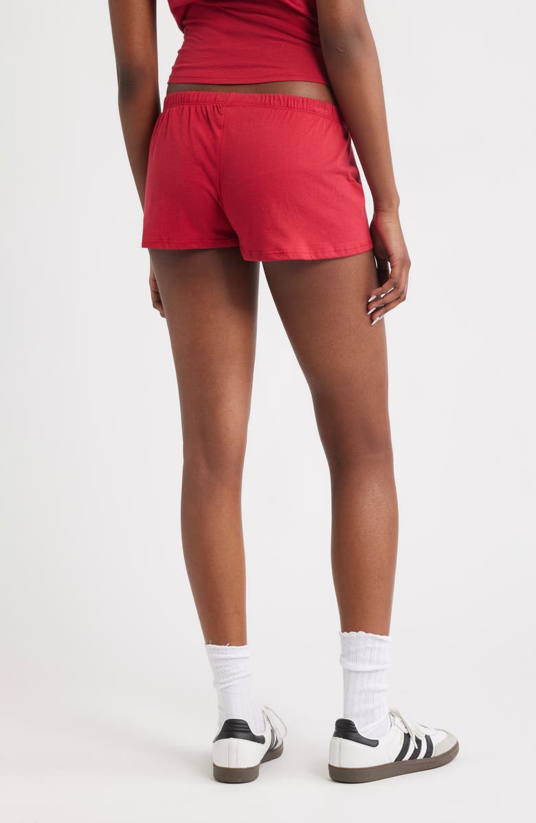 Bella Venice The Lucky Button Shorts, Alternate, color, Red