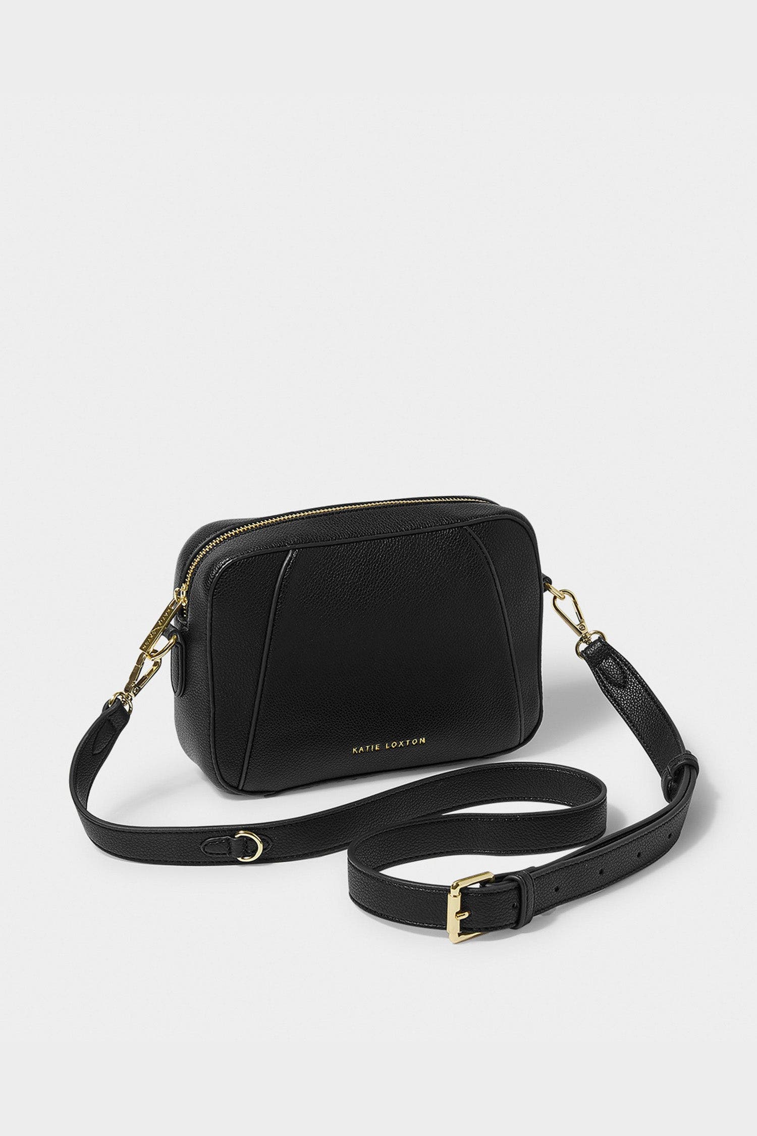 Katie Loxton Hana Crossbody Bag, Main, color, Black