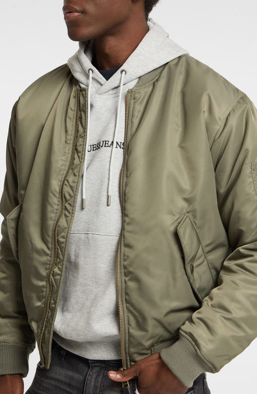 Guess Jeans Bomber Jacket In Green
