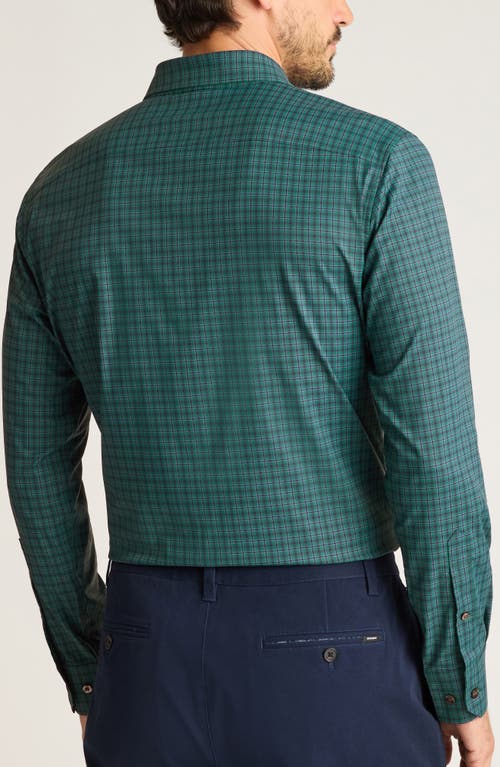 Bonobos Tech Slim Fit Green Gingham Check Performance Button-down Shirt In Green