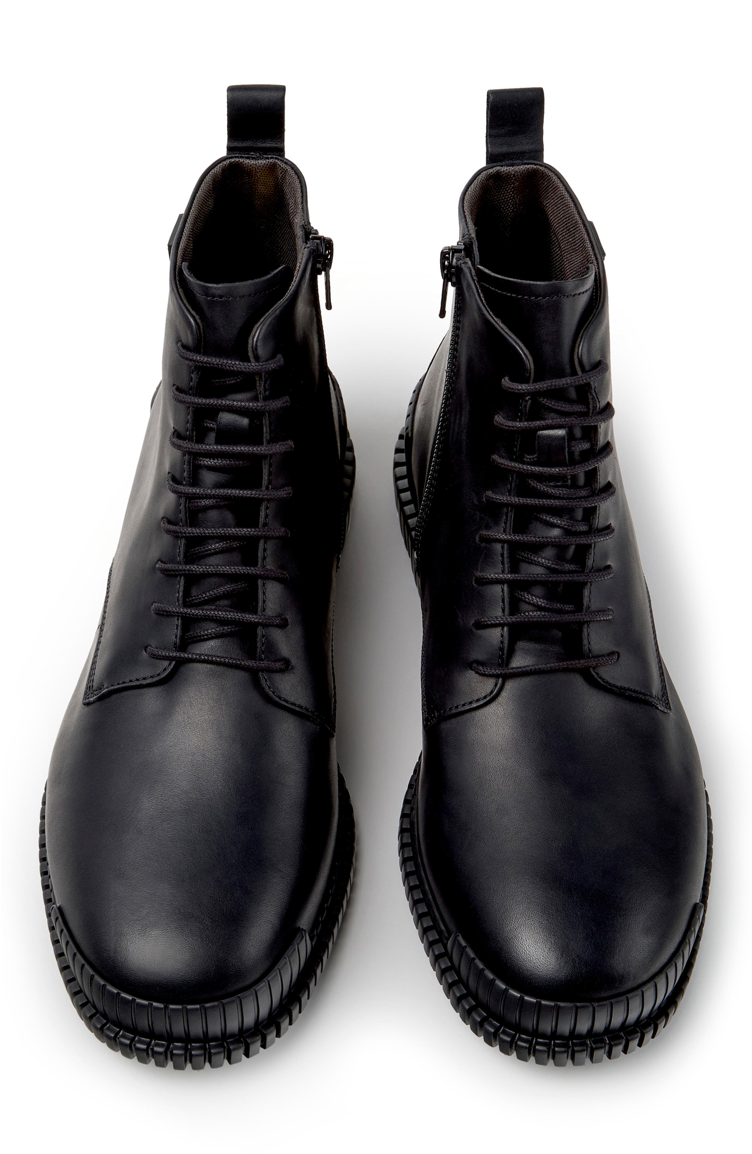 Pix Leather Ankle Boot, Alternate, color, BLACK