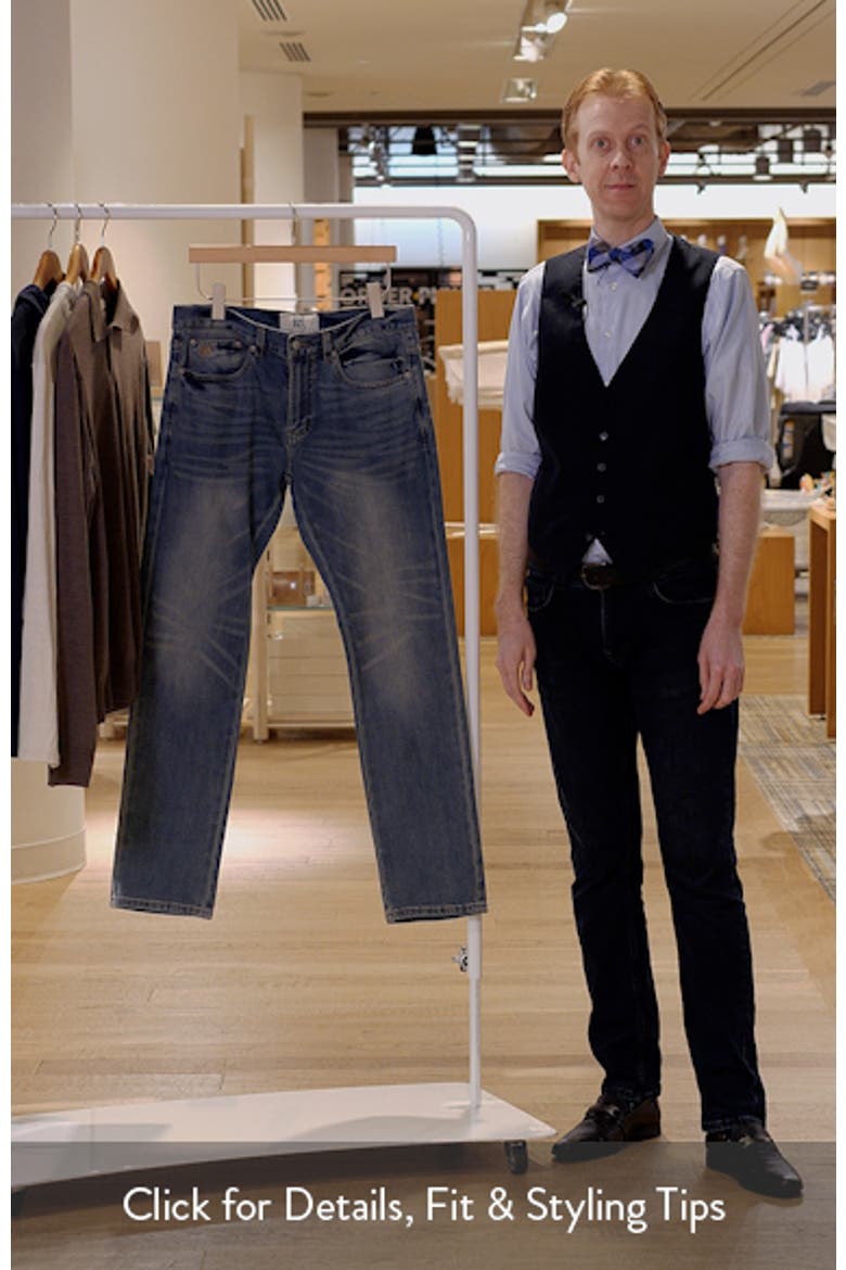 Stock Slim Straight Leg Jeans video