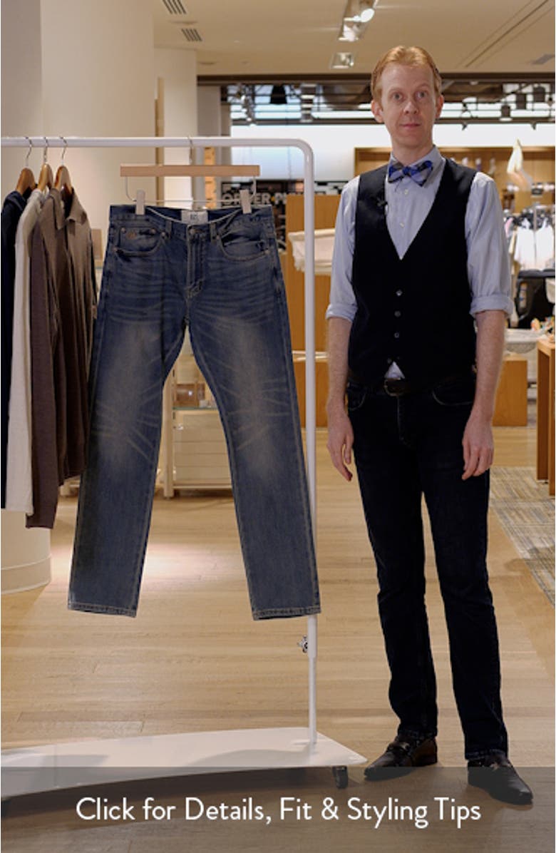 Stock Slim Straight Leg Jeans, sales video thumbnail