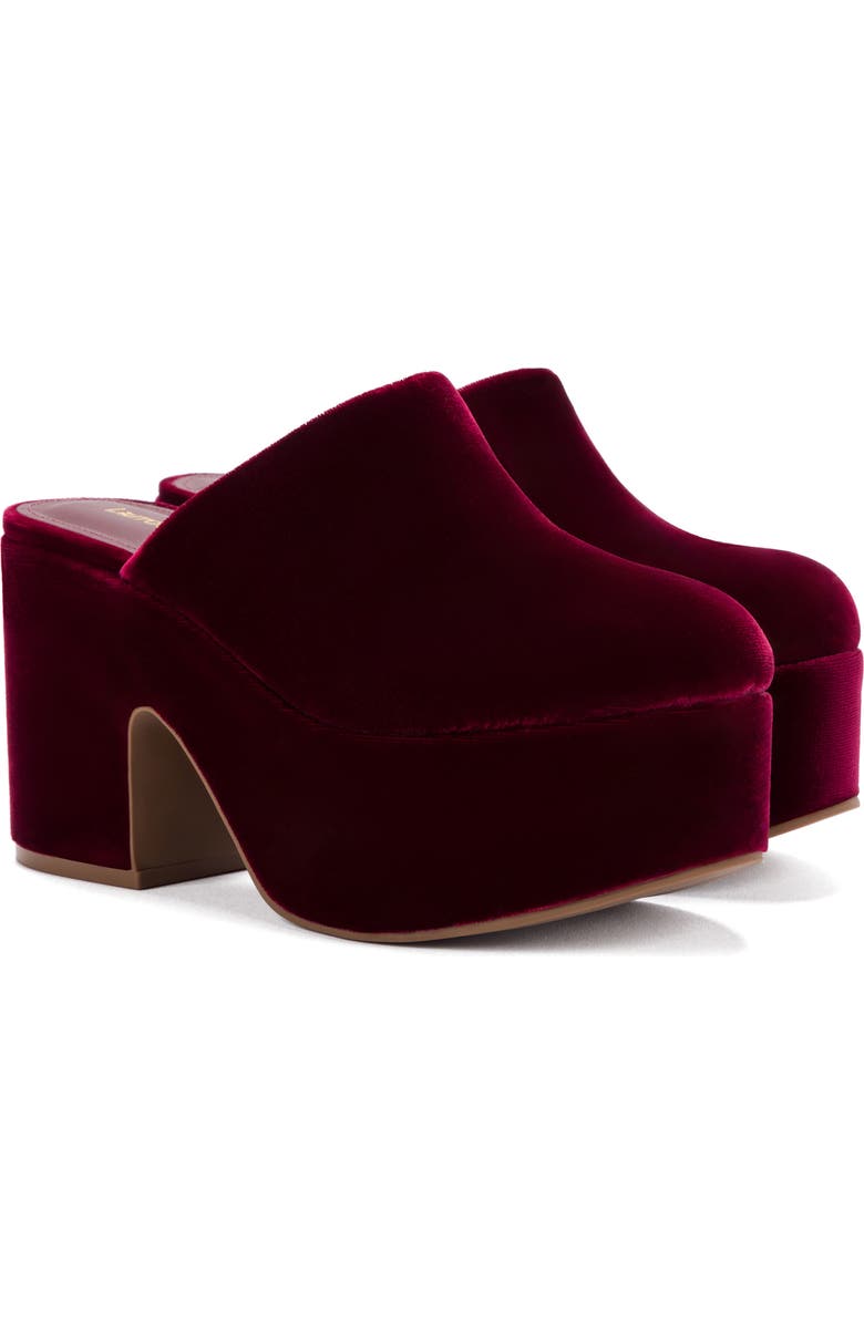 Larroudé Miso Velvet Platform Pump, Main, color,