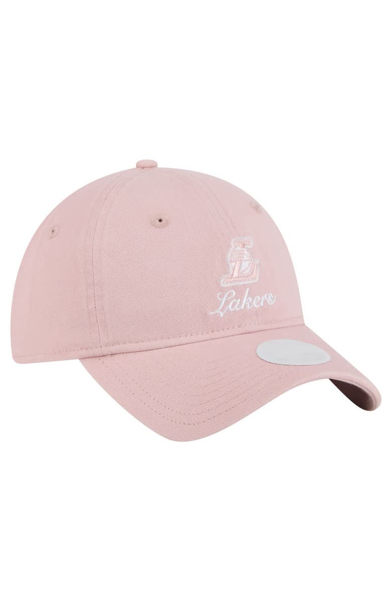 New Era Women's New Era  Pink Los Angeles Lakers Gameday Preppy 9TWENTY Adjustable Hat, Alternate, color, Pink
