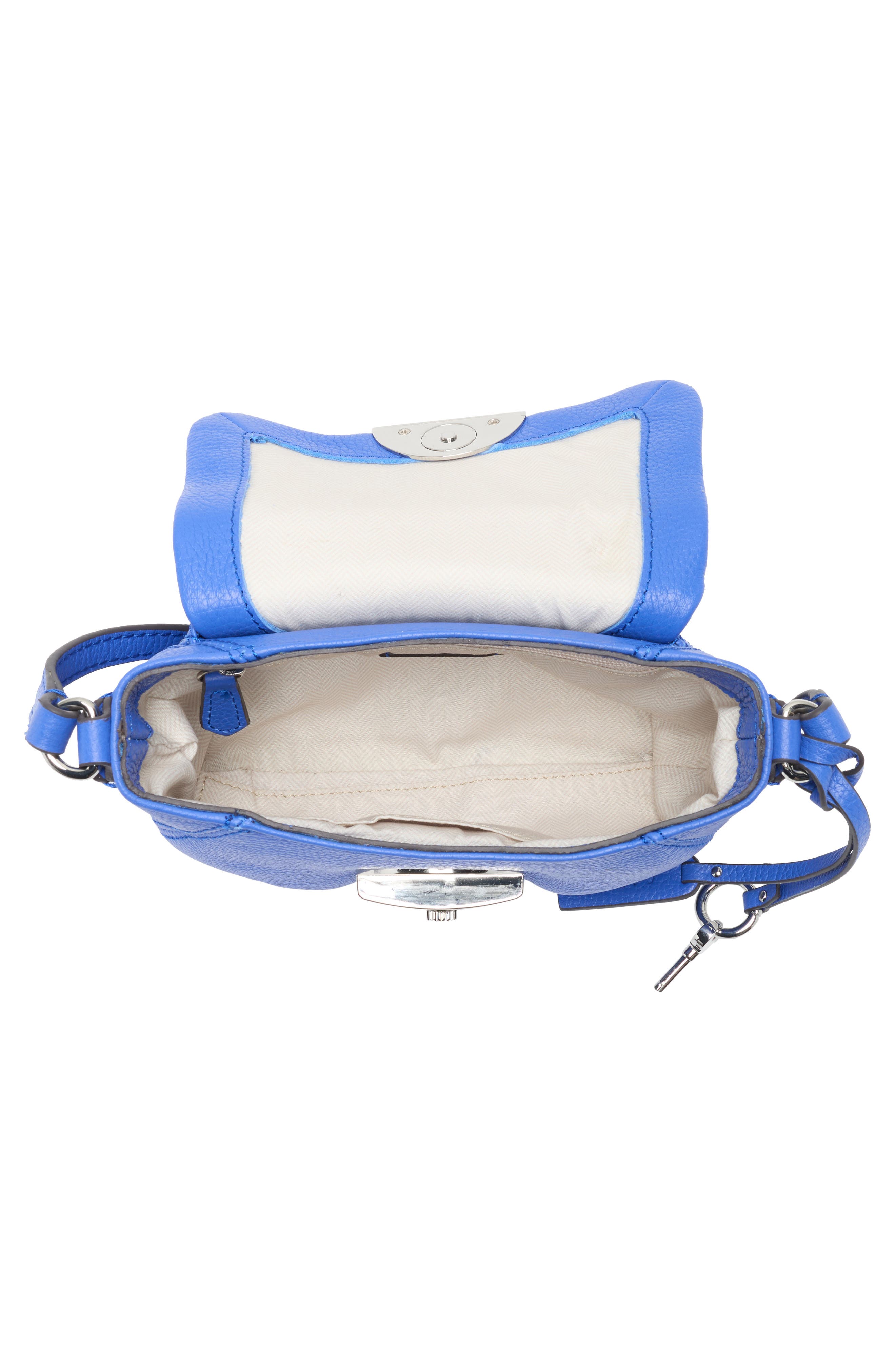 Mini Cannes Flap Crossbody Bag, Alternate, color, HYPER BLUE
