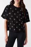 GUESS Amalia Rhinestone Logo T-Shirt