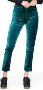 PAIGE Cindy Side Slit Velvet Pants