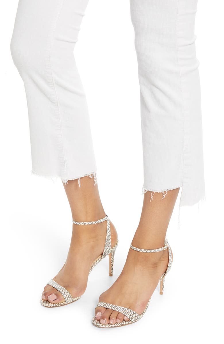 MOTHER The Insider High Waist Crop Step Fray Jeans, Alternate, color,