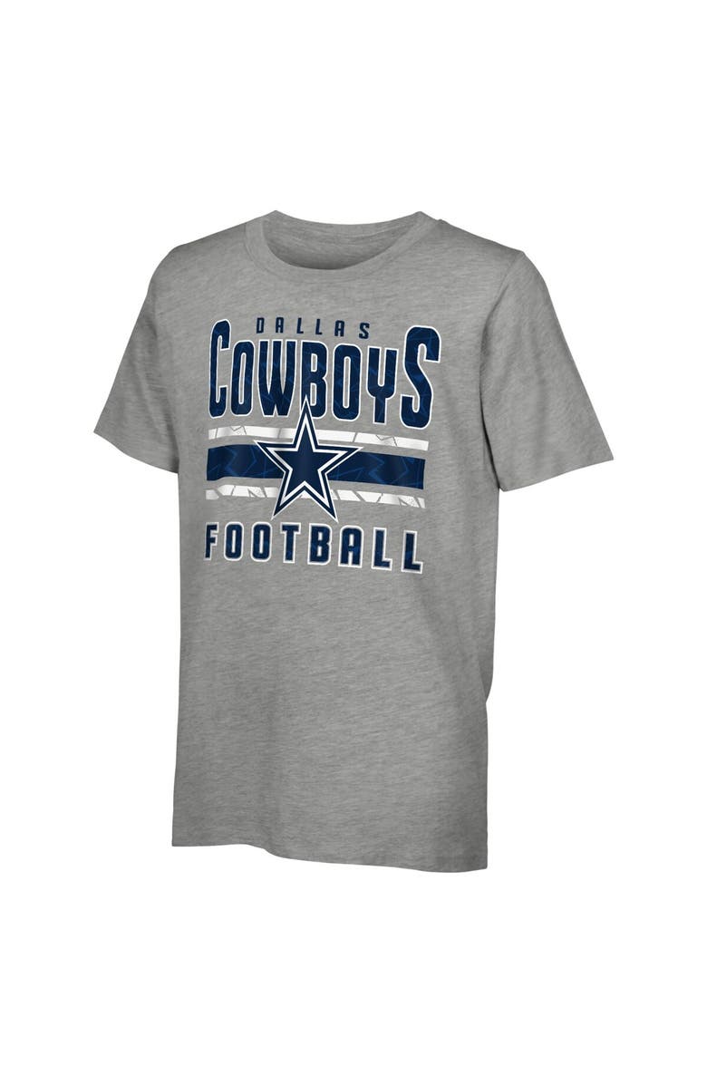 Outerstuff Preschool Dallas Cowboys In the Mix T-Shirt Combo Set, Alternate, color, Heather Gray