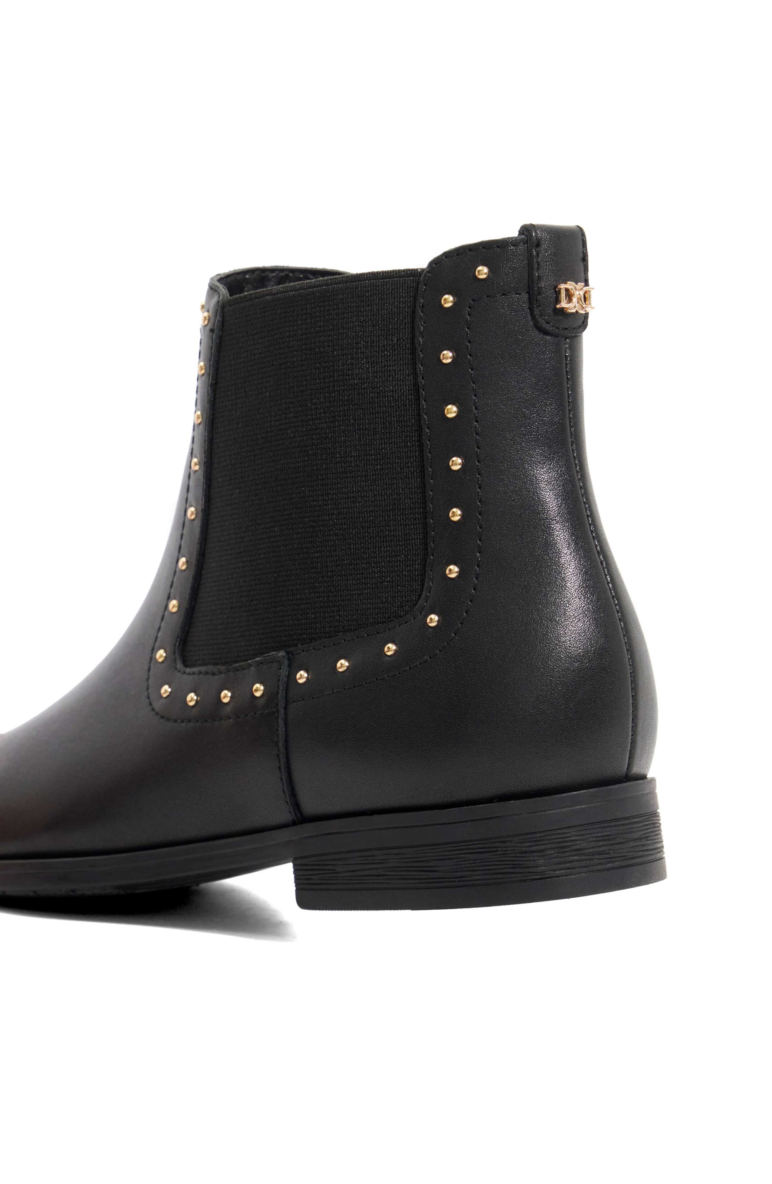 Dune London Pudded Chelsea Boot, Alternate, color, Black