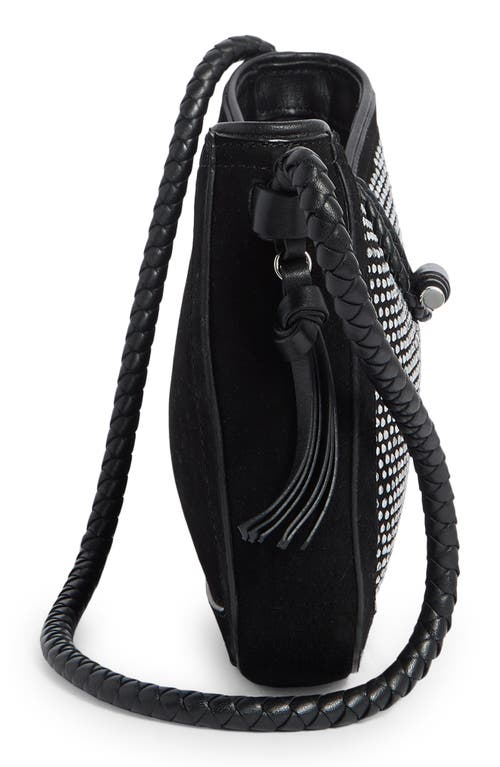 Isabel Marant Vigo Studded Suede Shoulder Bag In Black