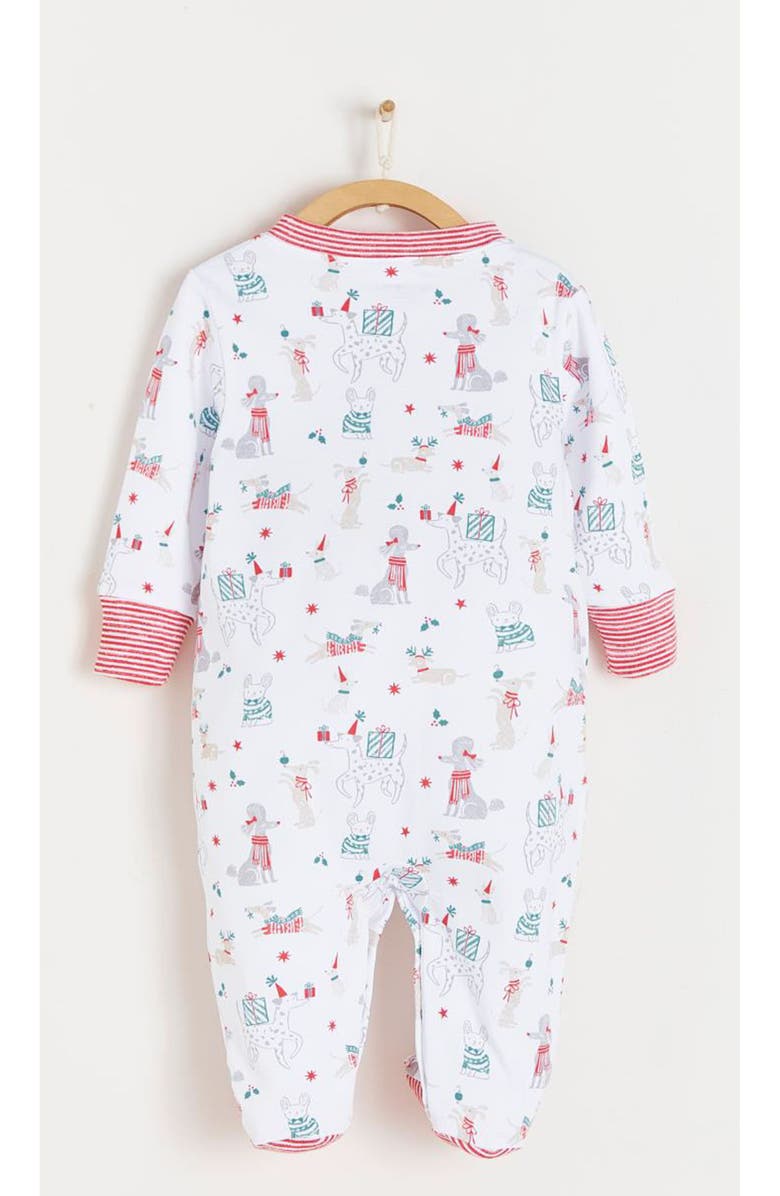 Babycottons Premium Peruvian Pima Cotton Christmas Footie Pajamas For Infant, Alternate, color, Multicolor