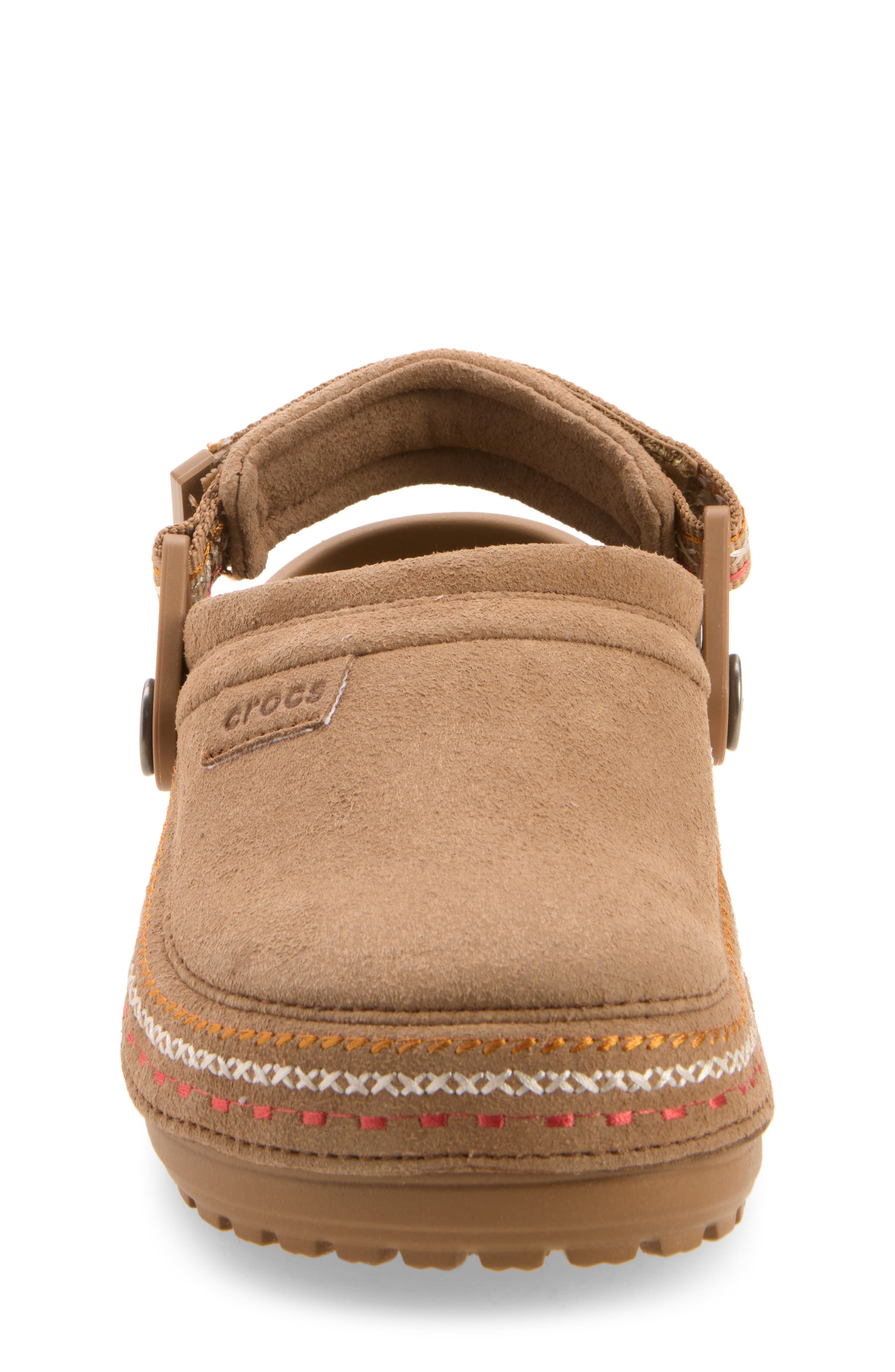Kids' Crafted Faux Suede Stitch Clog, Alternate, color, SEPIA