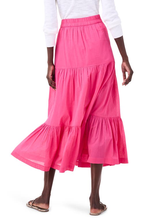 Nic + Zoe Cotton Tiered Skirt In Wild Pink