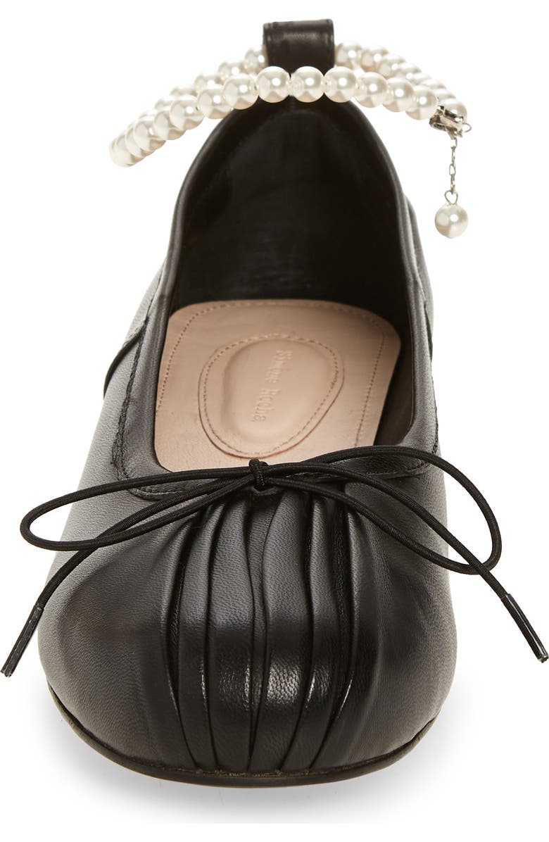 Simone Rocha Pleated Ballerina Flats, Alternate, color,