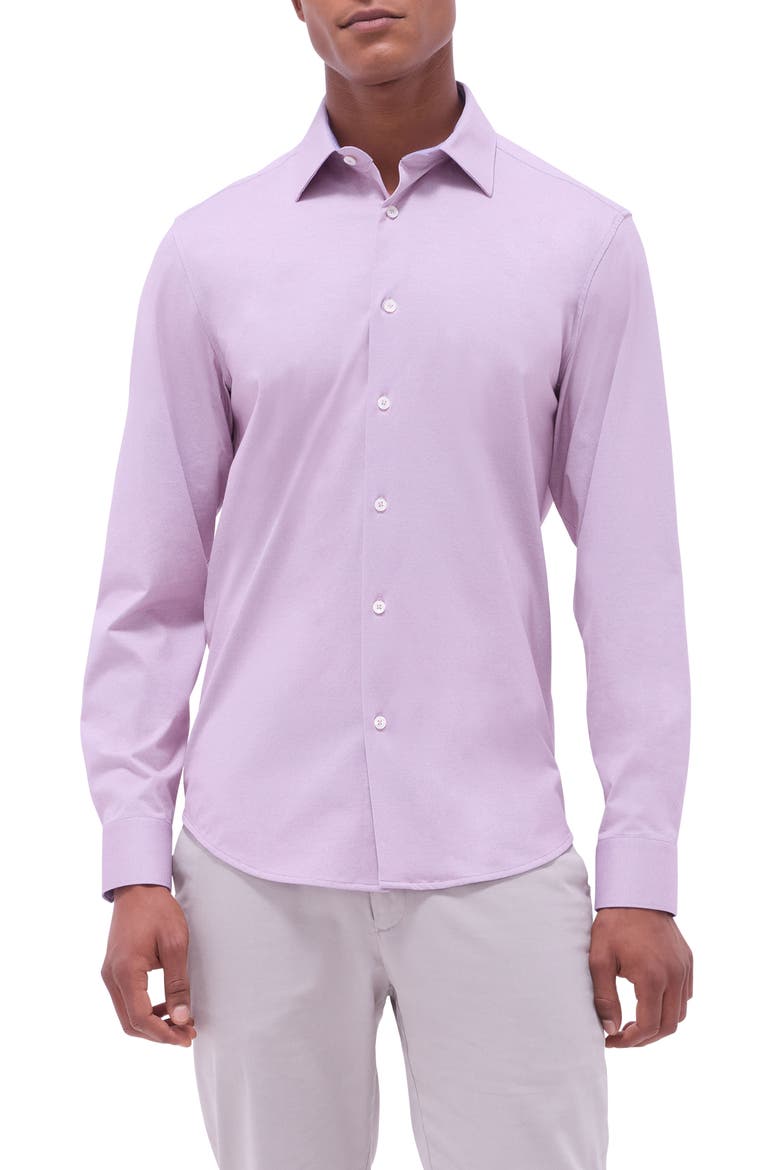 Jimmy OoohCotton® Solid Button-Up Shirt, Main, color, DUSTY PINK