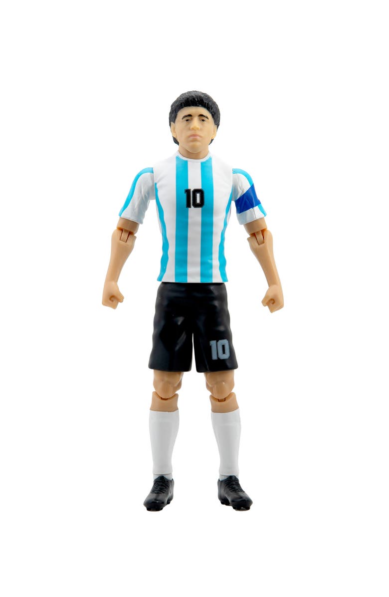 Banbo Toys Sockers Argentina Diego Maradona 8" Soccer Action Figure, Main, color, Blue