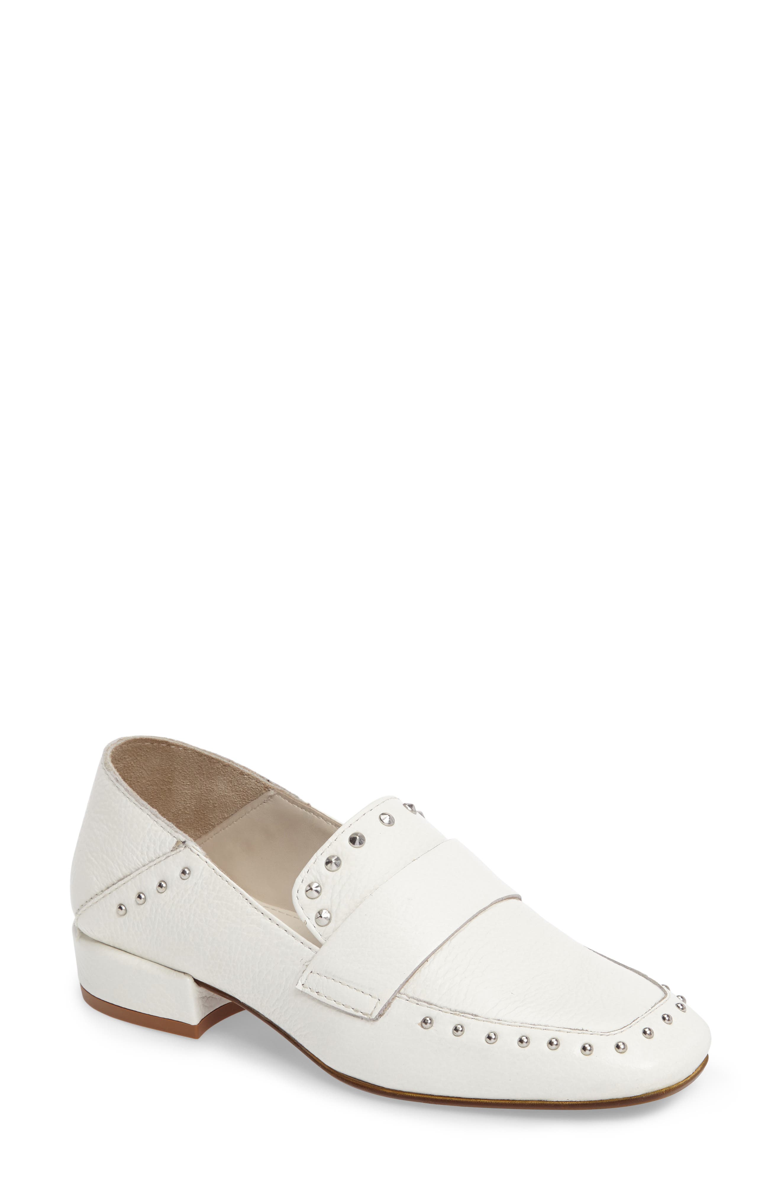 Bowan 2 Convertible Drop Heel Loafer, Main, color, WHITE LEATHER