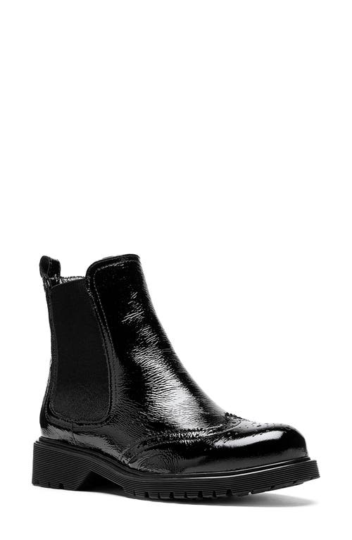 La Canadienne Hansel Wingtip Waterproof Chelsea Boot In Black