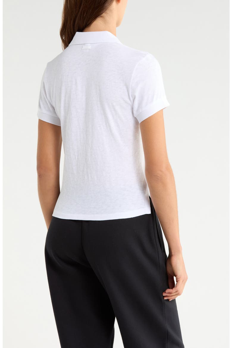 Worn In Jersey Polo, Alternate, color, SNOW