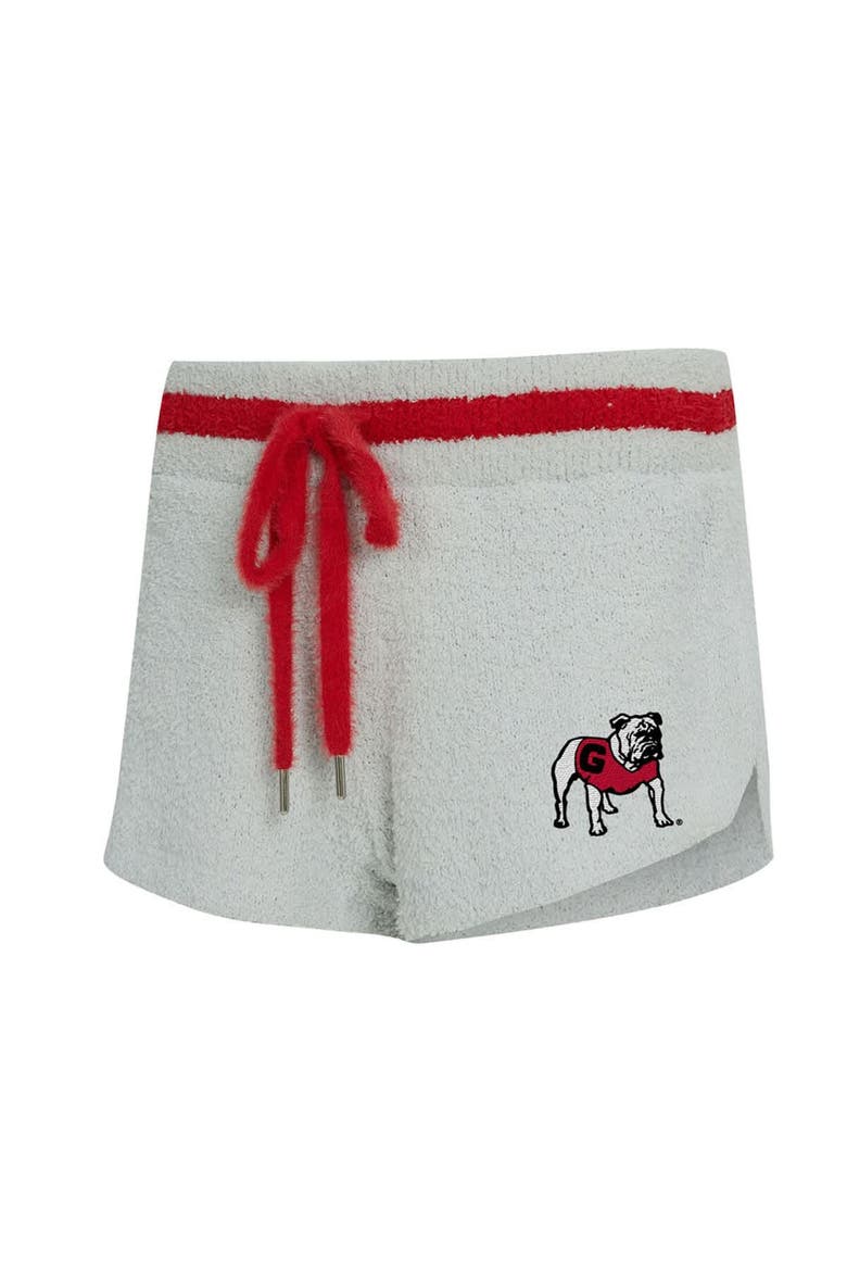 Women's Concepts Sport Gray/Red Georgia Bulldogs Whitley Long Sleeve Hoodie Top & Shorts Set, Alternate, color, Gray