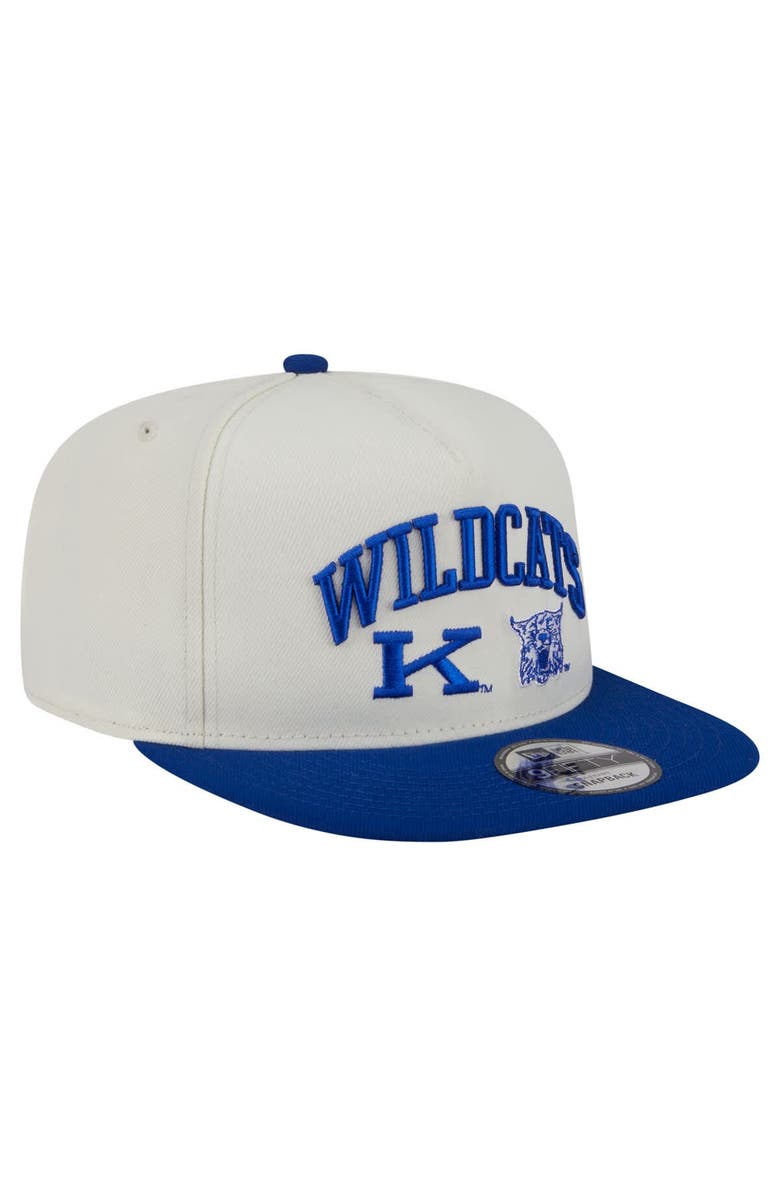New Era Men's New Era White Kentucky Wildcats Collegiate 9FIFTY A-Frame Snapback Hat, Alternate, color, White