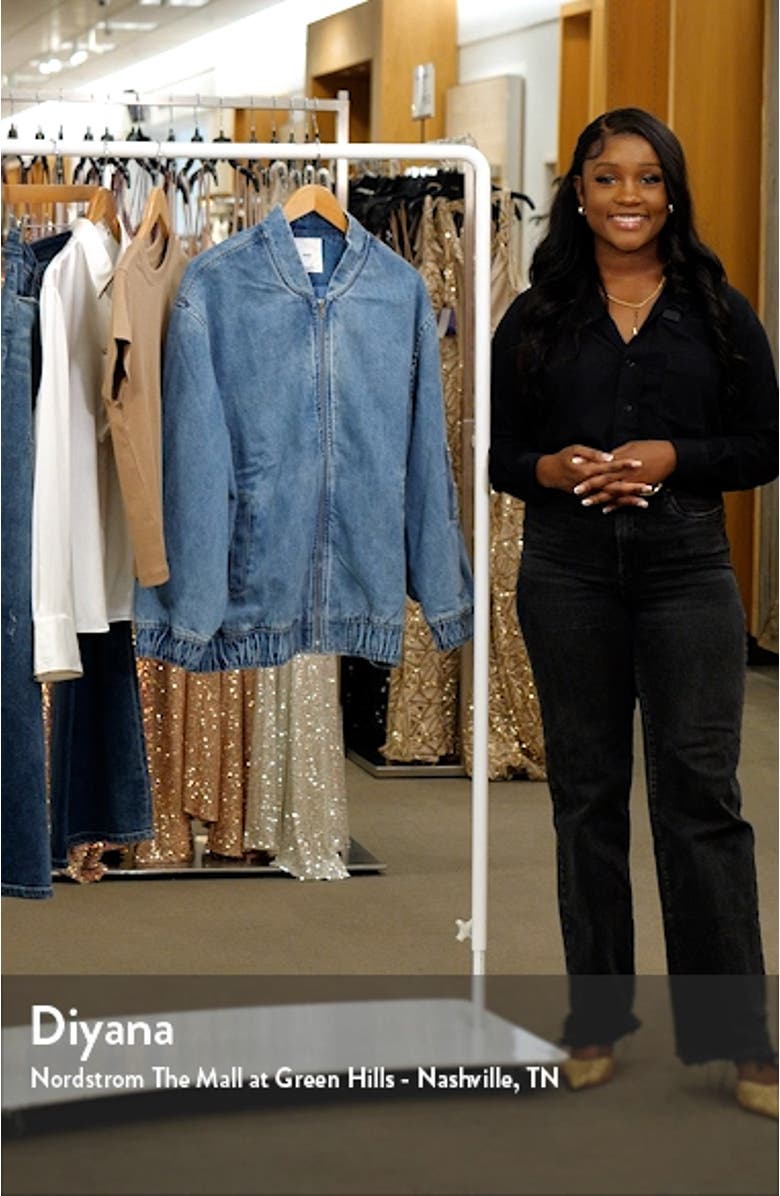 Denim Bomber Jacket, sales video thumbnail