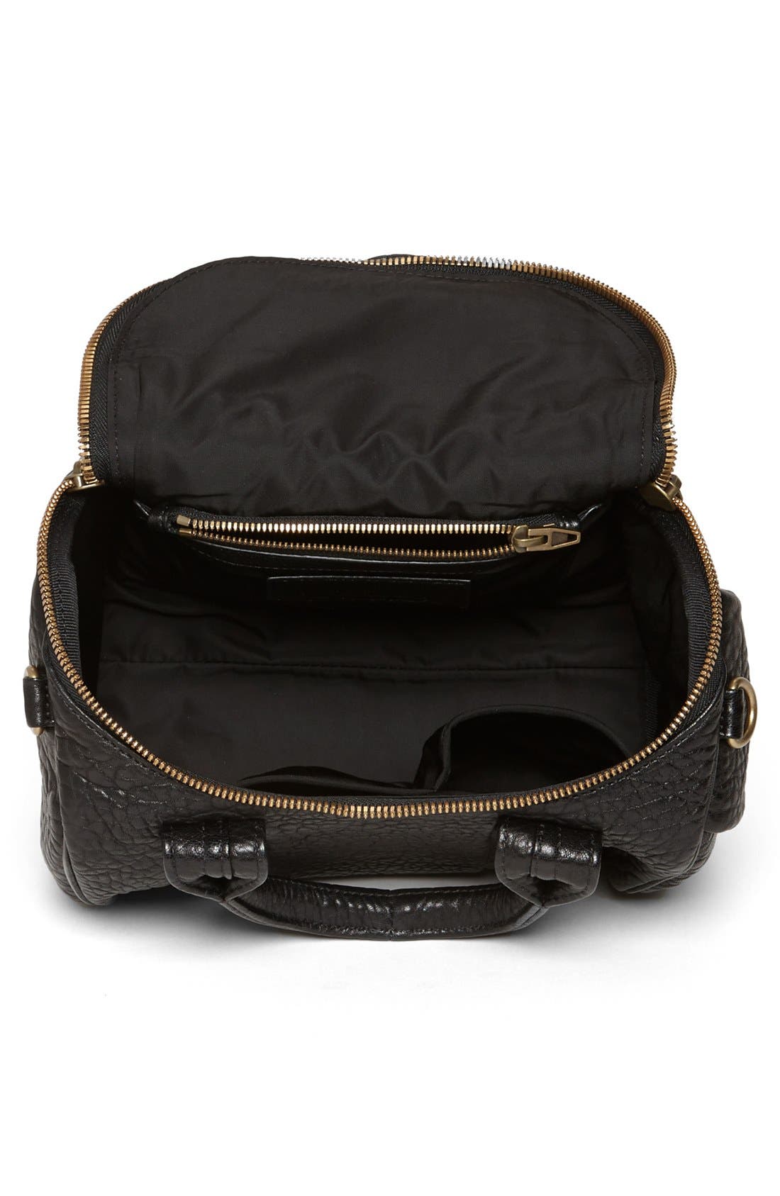 Alexander Wang 'Rockie - Antique Brass' Leather Crossbody Satchel, Alternate, color, 