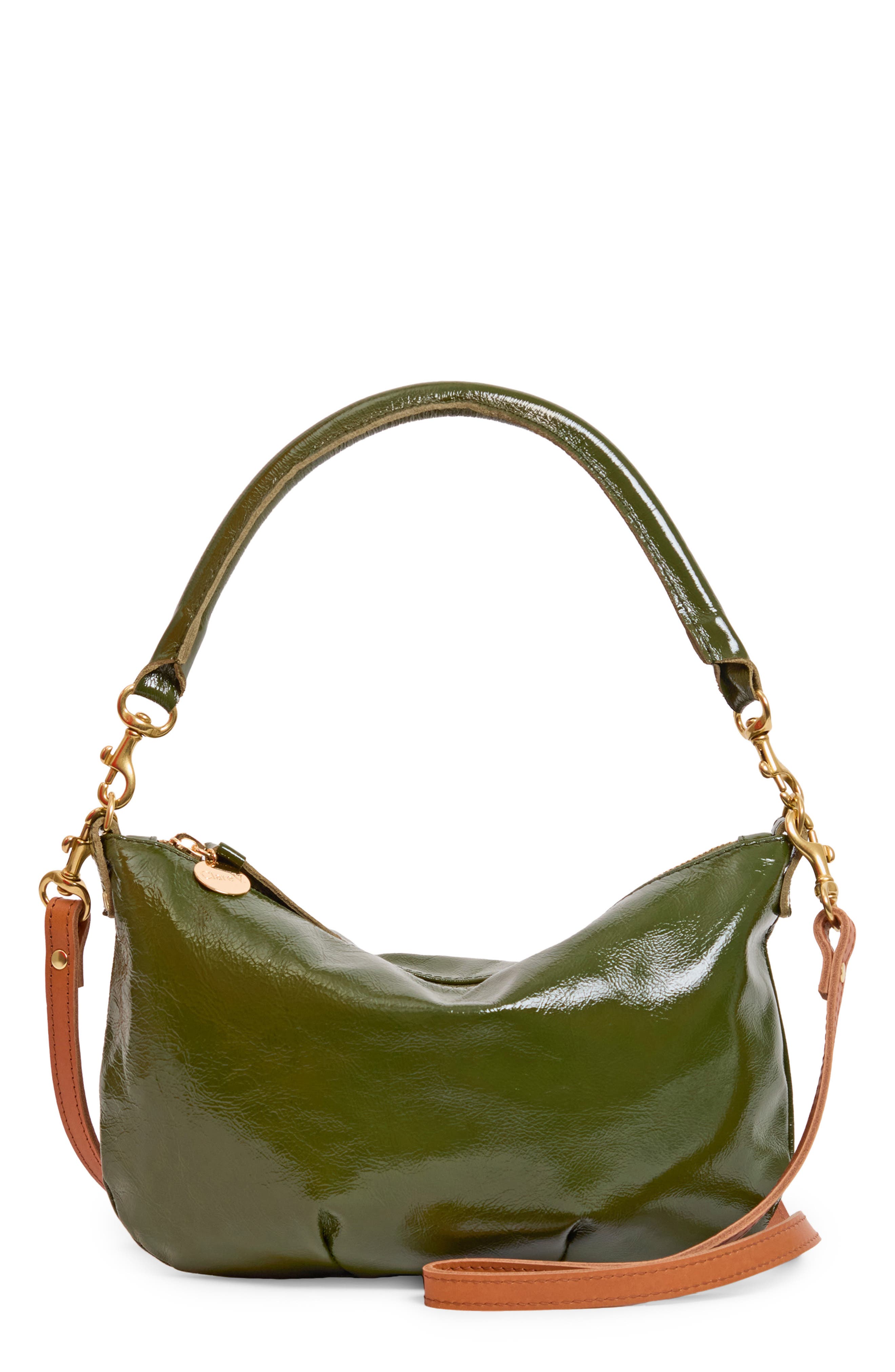 Petit Moyen Leather Messenger Bag, Main, color, ARMY